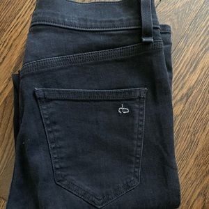 Rag & Bone black high waisted skinny jeans
